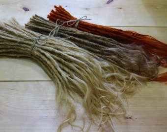 Extra long, high-quality human hair dread extensions 50 cm 20" Dreads Dreadlocks Dread extensions real human hair-unique Creative Dreads