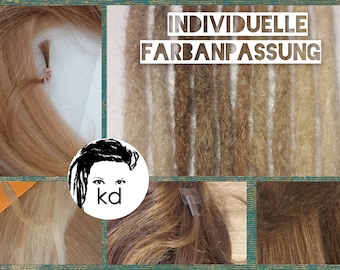 Echthaar Dreads - individuelle Farbanpassung! Hochwertige Dreadextensions Dreadlocks Dreadverlängerungen - alle Längen!