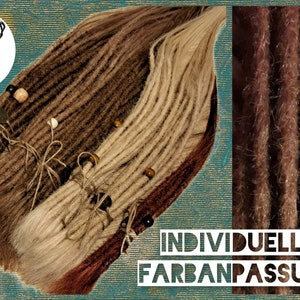 Echthaar Dreads - individuelle Farbanpassung! Hochwertige Dreadextensions Dreadlocks Dreadverlängerungen - alle Längen!