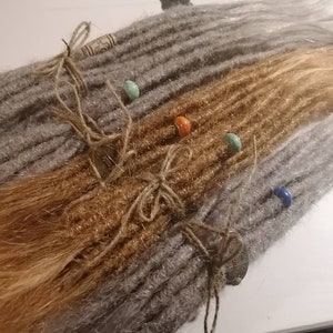 Echthaar Dreads individuelle Farbanpassung Hochwertige Dreadextensions Dreadlocks Dreadverlängerungen alle Längen Bild 7