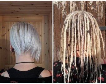 50 cm extralange Echthaar Dreads - hochwertige Dreadextensions Dreadlocks Dreadverlängerungen - alle Farben!