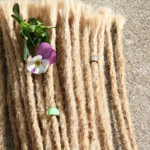 Dreadset 35-40 cm ash blonde real hair dread extensions dreads dreadlocks dread extensions real human hair worldwide shipping