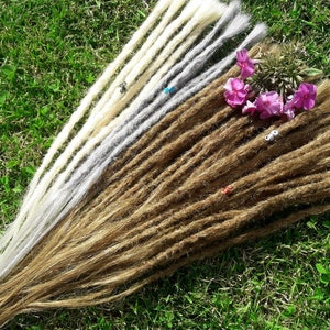 50 cm real hair dreads, extra long, high-quality dread extensions, dreadlocks, dread extensions - all colors!