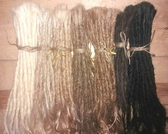 Extra-long, high-quality real human hair dreadlock extensions - unique to Kreativ Dreads