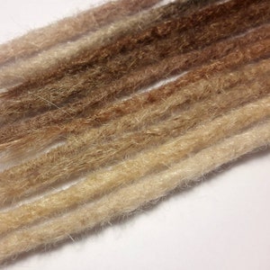 Echthaar Dreads Farbenvielfalt / 5-120 hochwertige Dreadextensions 40 cm Dreadlocks Dreadverlängerungen - alle Farben auch aschblond!