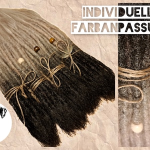 Real hair dreads - individual color matching! High-quality dread extensions, dreadlocks, dread extensions - all lengths!