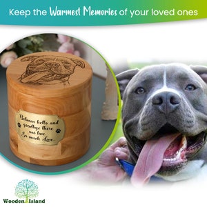 Pet urns for dogs, Dog remembrance gift, Dog ashes box