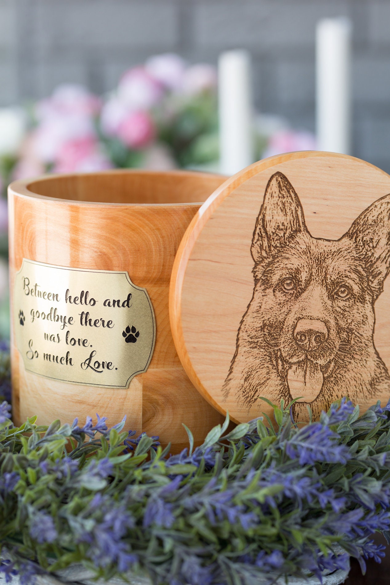 Hund Erinnerung Geschenk Haustier Urnen für Hunde Hund Asche Etsy