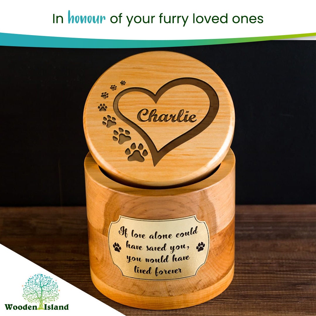 Small keepsake box Pet Urn Dog ashes box Etsy