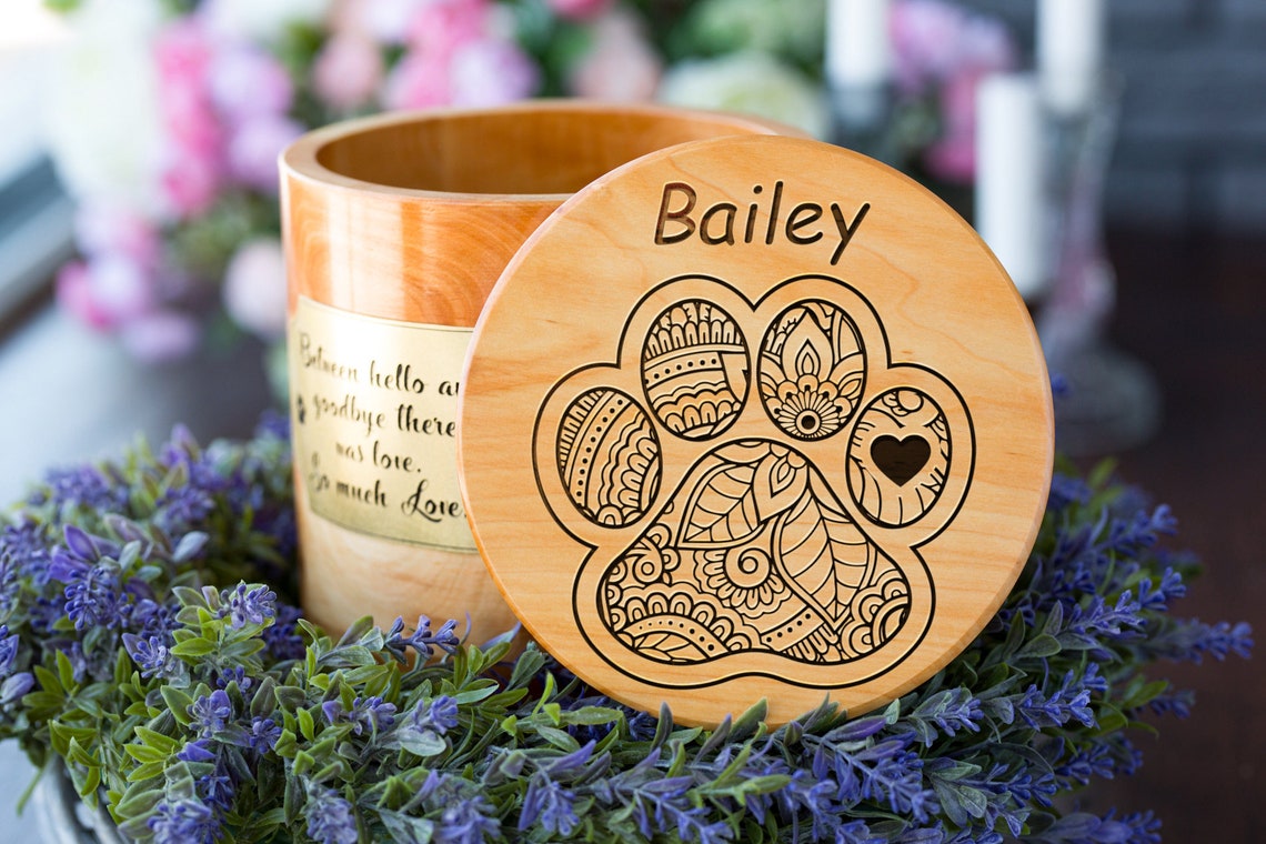 Kleine Holzkiste Haustier Urnen für Hunde Hund Erinnerung Etsy