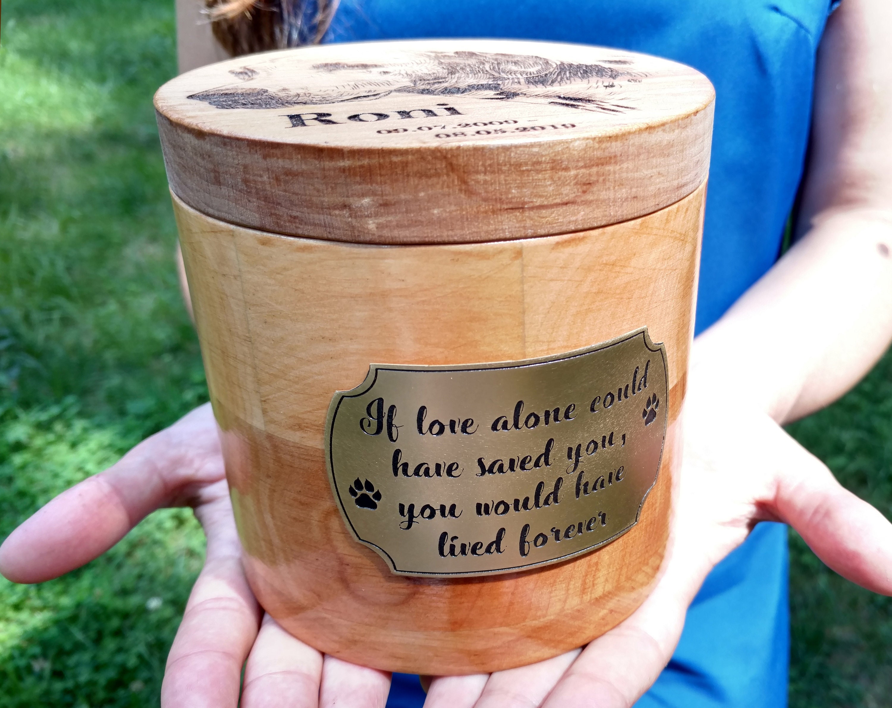 Hund Erinnerung Geschenk Haustier Urnen für Hunde Katze Etsy