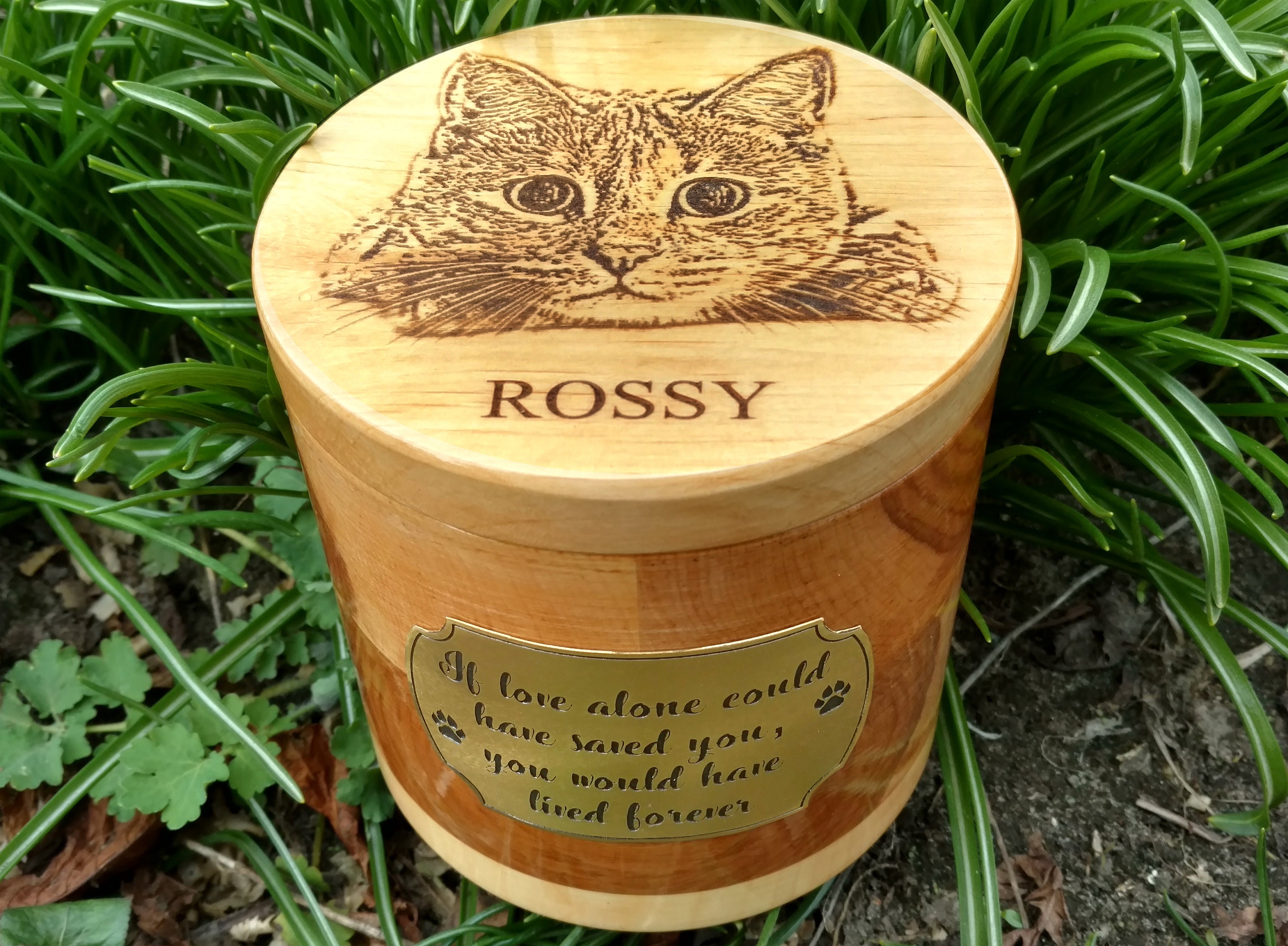 Engraved wooden box Pet ashes keepsake Royal pet portrait Etsy