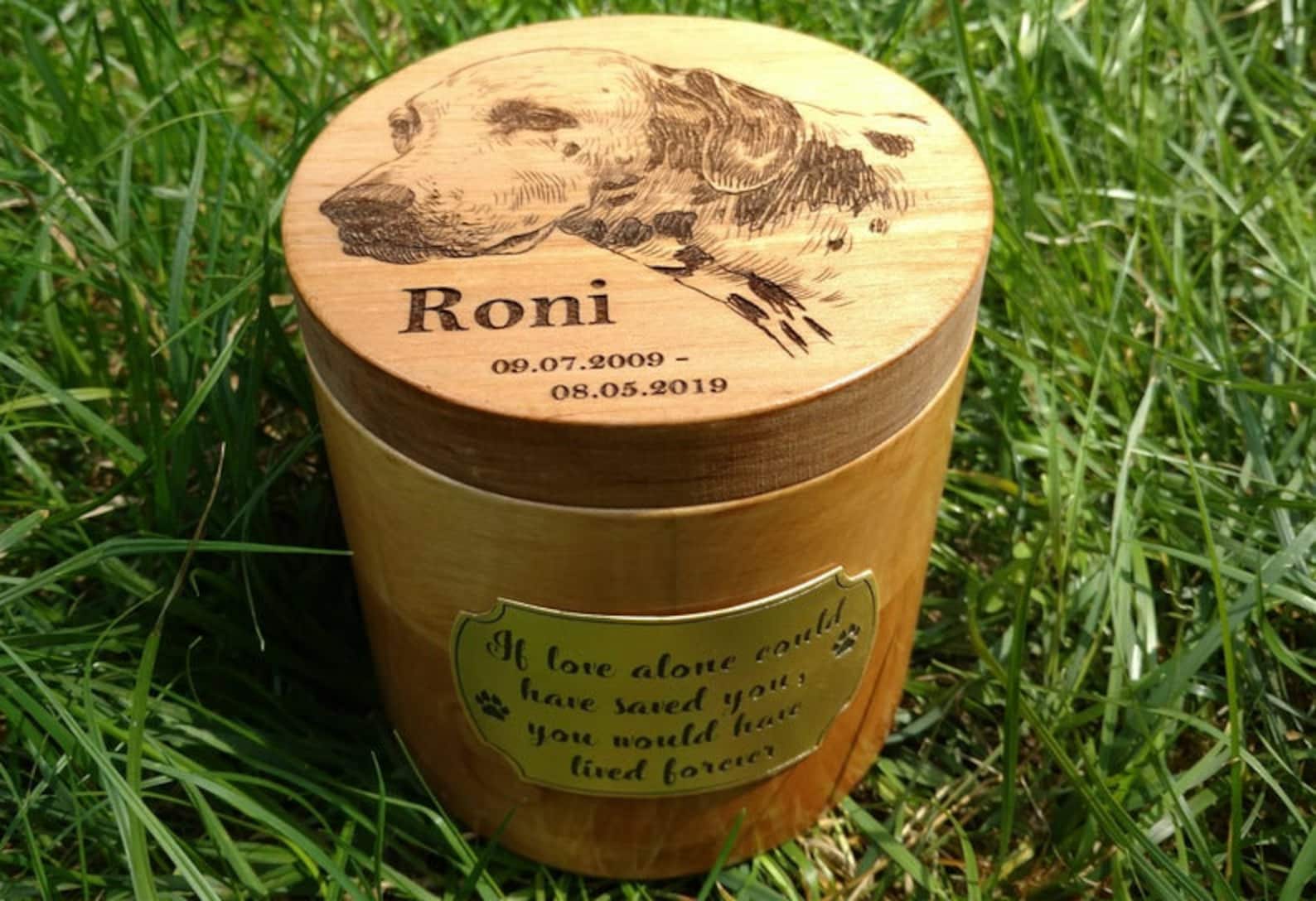 Hund Erinnerung Geschenk Haustier Urnen für Hunde Katze Etsy