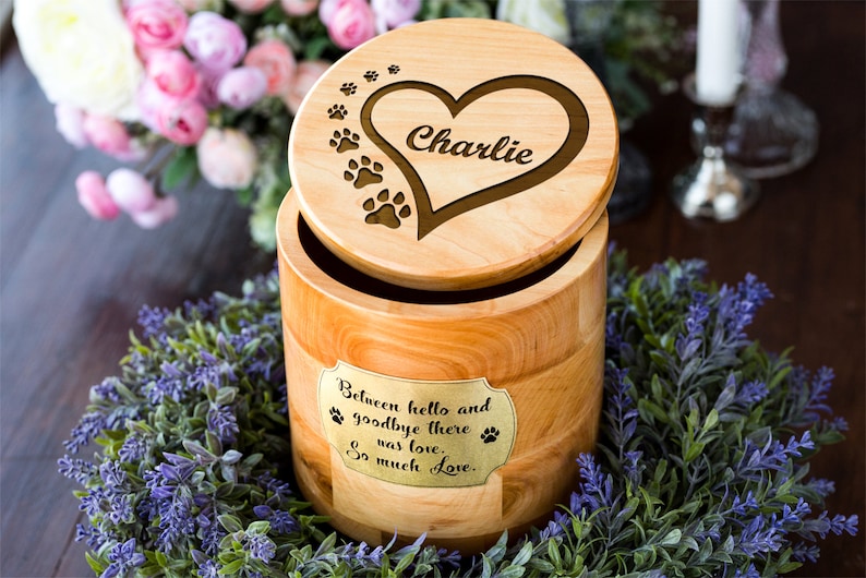 Rabbit Mom Engraved Wooden Box Dog Ashes Keepsake Etsy UK