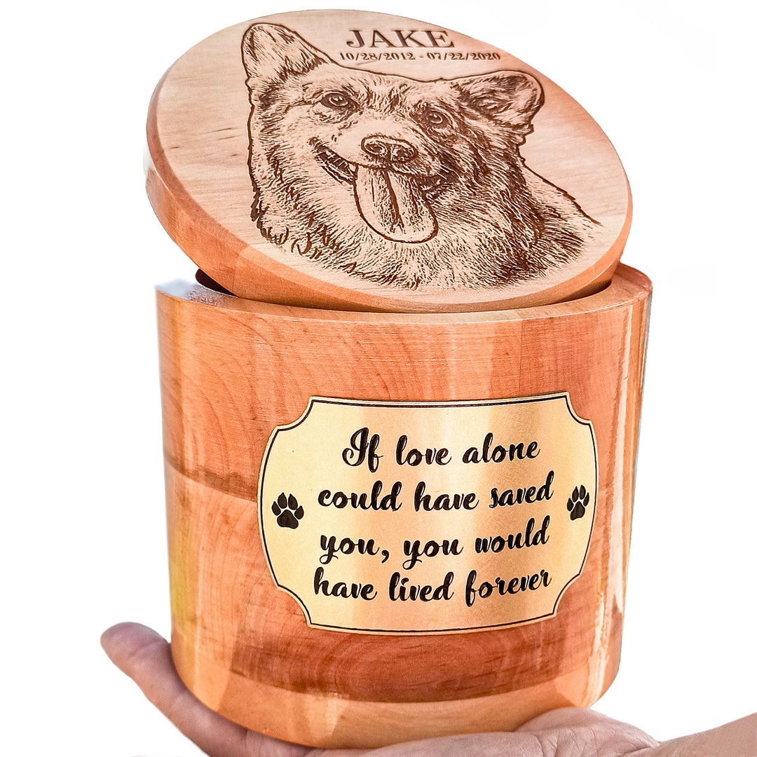 Dog Cremation Urn Keepsake for Dog Ashes Personalized Pet Etsy