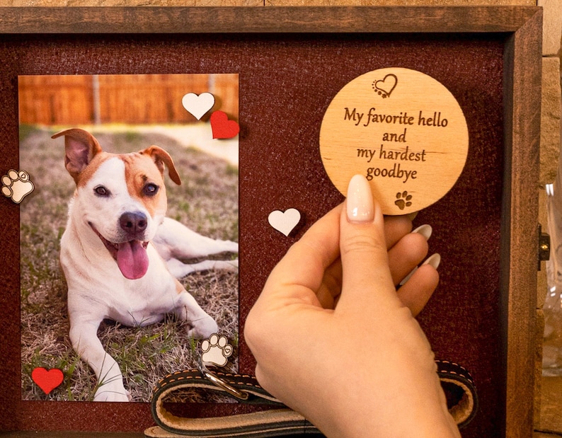 Dog Memorial Frame Pet Hair Memorial Dog Memory Box Etsy