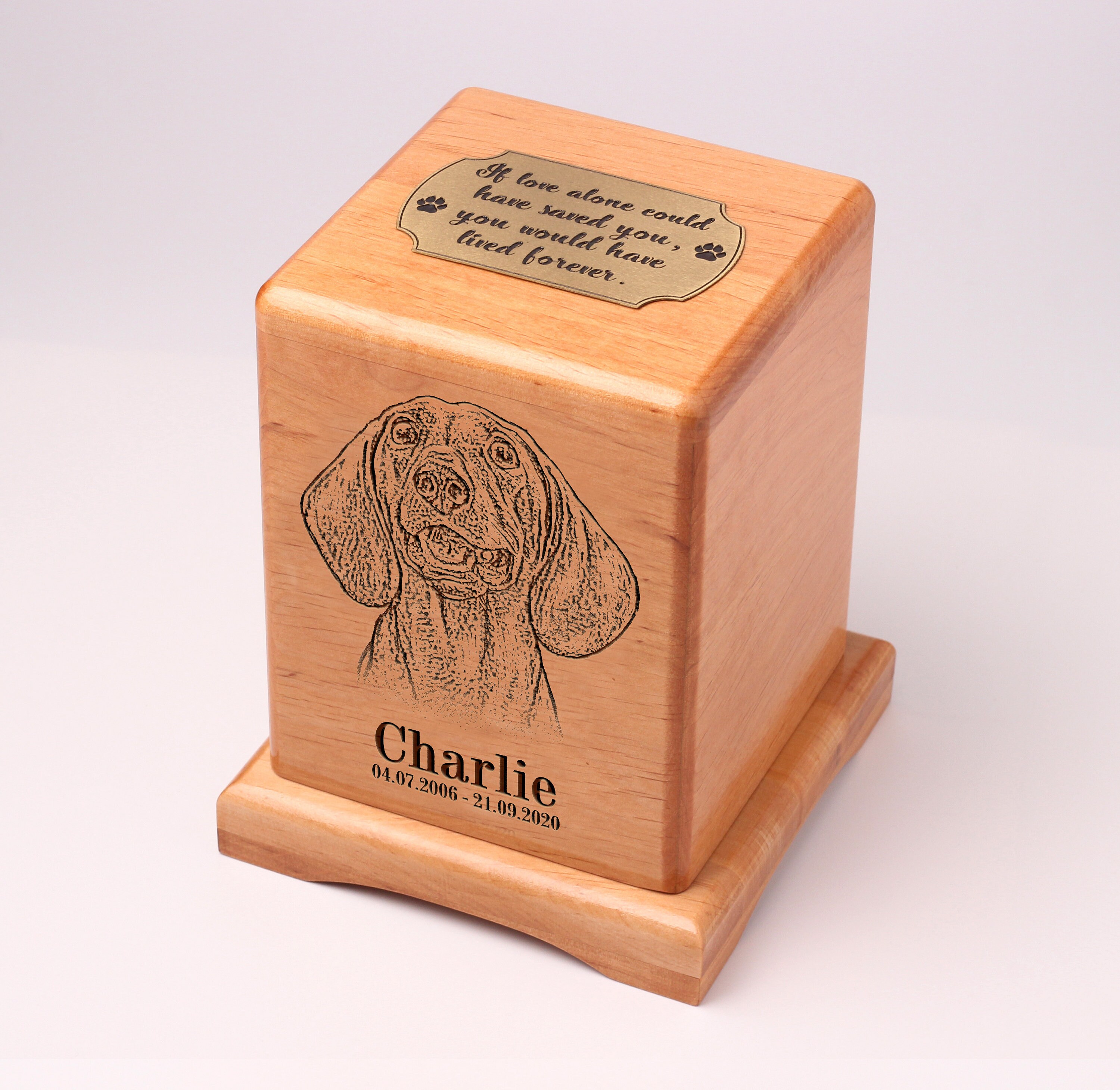 Dackel Kunst Pet Urnen für Hunde Pet Asche Andenken Trauer Etsy