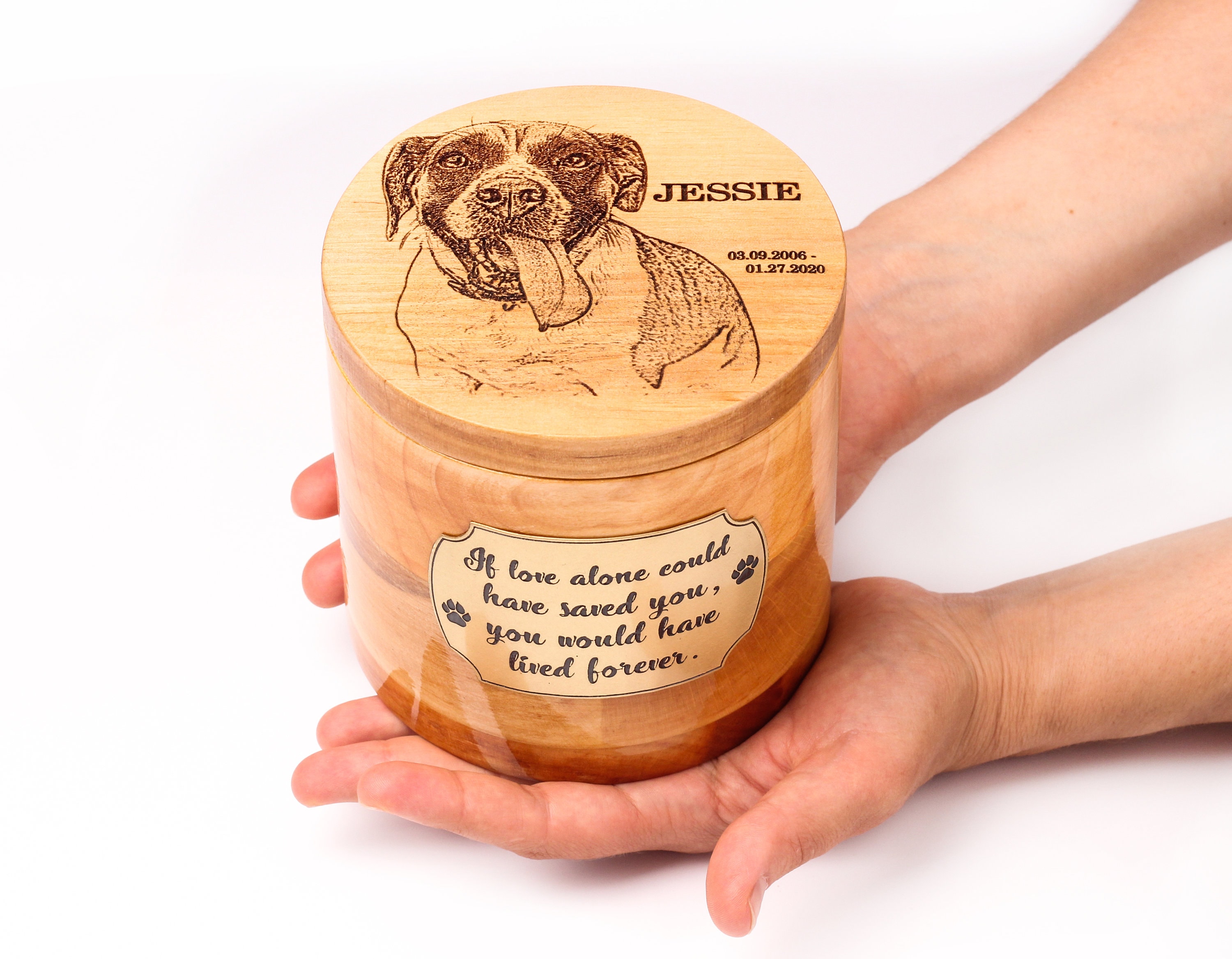 Pet urns for dogs Small keepsake box Dog ashes box Etsy