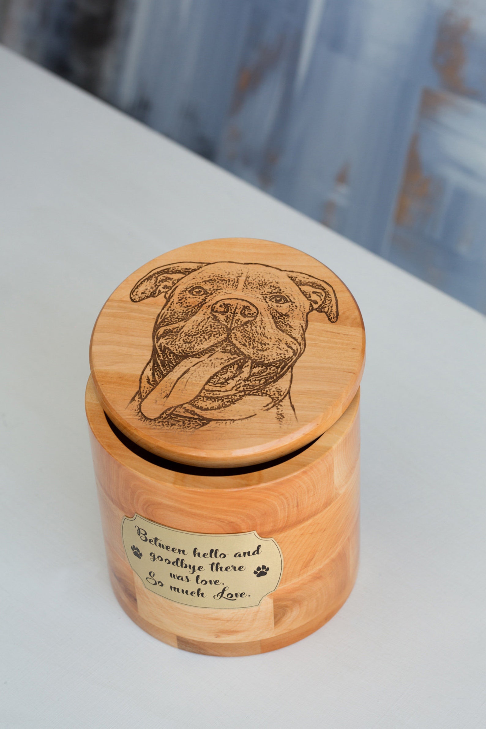 Hund Erinnerung Geschenk Haustier Urnen für Hunde Hund Asche Etsy