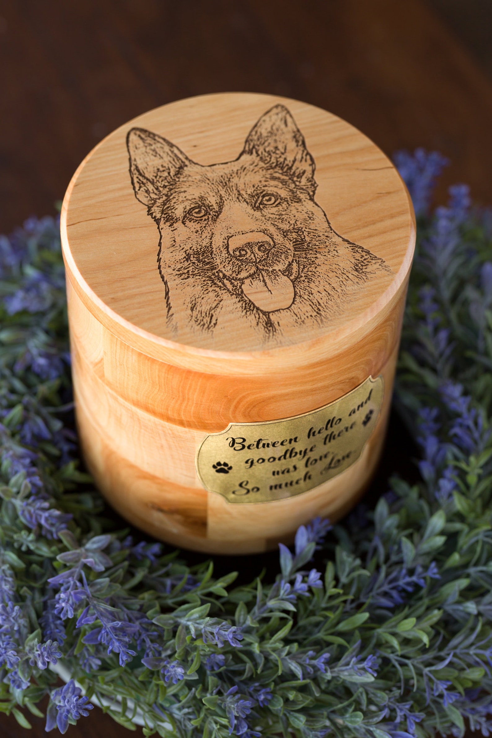 Pet urns for dogs Dog remembrance gift Dog ashes box Etsy