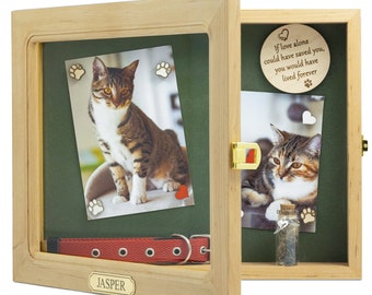 Deep shadow box, Cat shadow box, Dog memorial frame