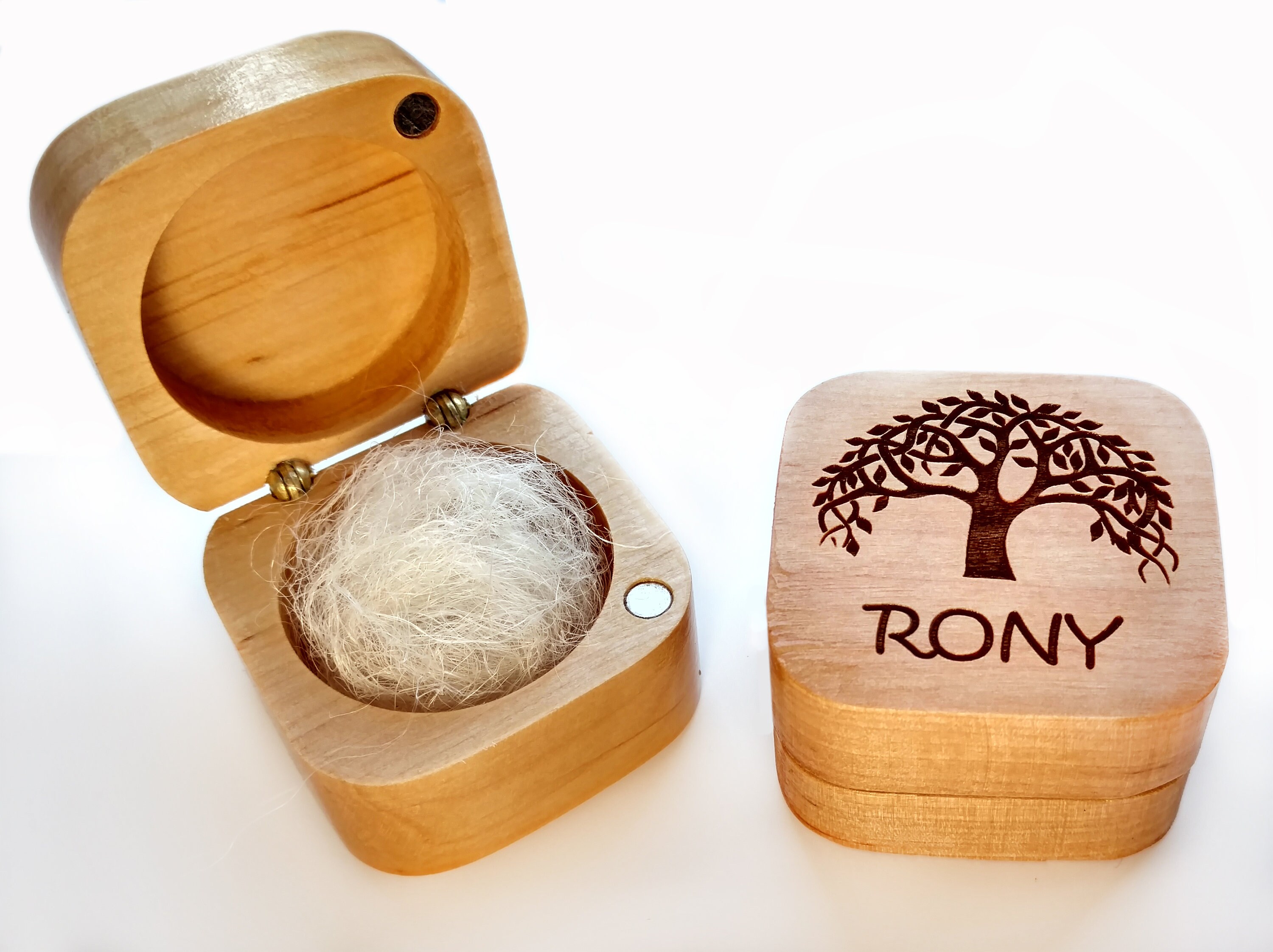 Hund Erinnerung Geschenk Holz AndenkenBox Haar Medaillon Etsy