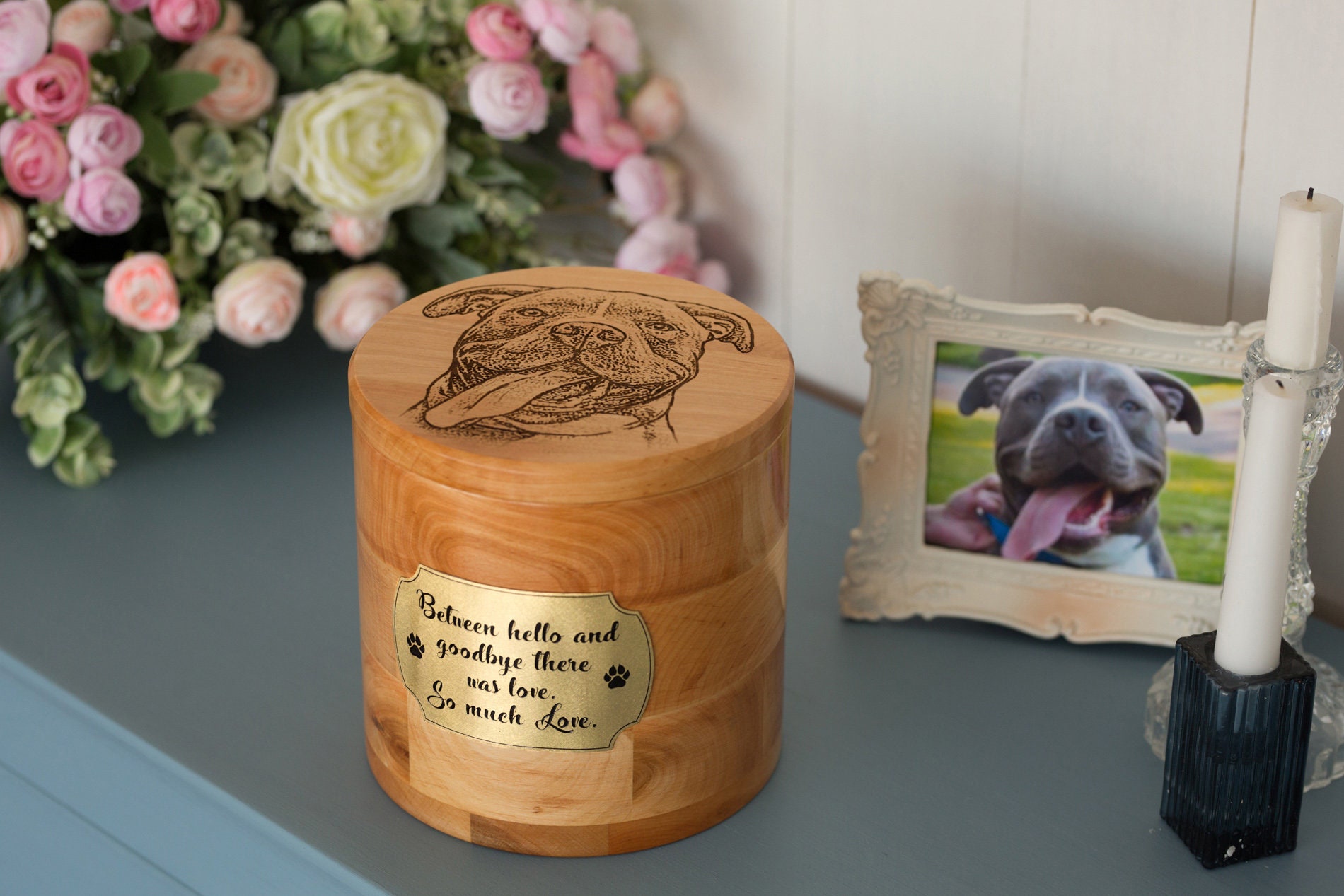 Small keepsake box Pet Urn Dog ashes box Etsy