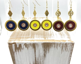 12 Gauge Shotgun Bullet Earrings
