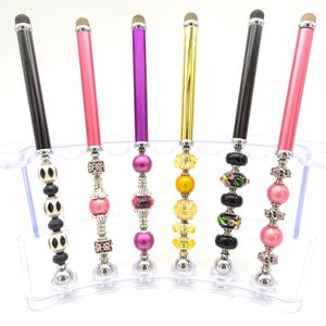 Lápiz óptico con cuentas para iPad, tableta y teléfono: punta reemplazable