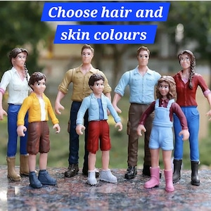 農業関連ミニチュア7体セット