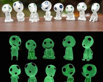 Glow in the Dark Alien Figure: Halloween Terrarium Garden Decor