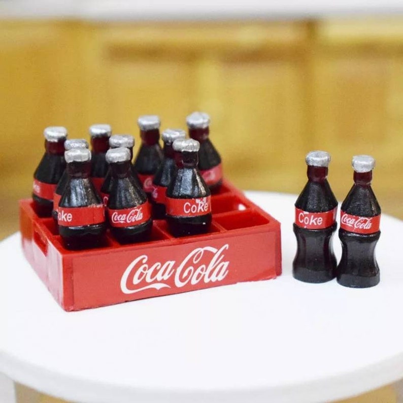 mini plastic coke bottles