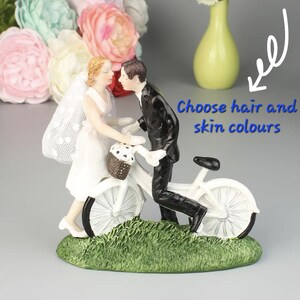 Personalised Bride and Groom Cake Topper miniature figures wedding decoration figurine crafts marriage little Mini romantic scene
