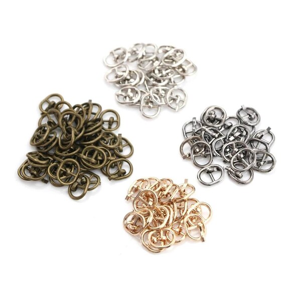 10 Pcs DIY Metal Buckle Mini Clips Sewing Accessories For Doll Clothing Dress 