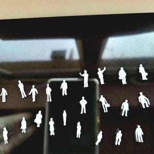 Blank People Miniature 1:150 13mm scale model 10-100pc unpainted Figures city couple N scale mixed diorama scene Human Mini Small little