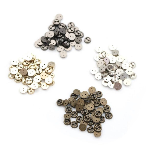 Miniature metal BUTTONS 3-6mm dolls mini small Clothes Making Sewing Clothing tiny little micro Craft knitting fastening Accessories circle