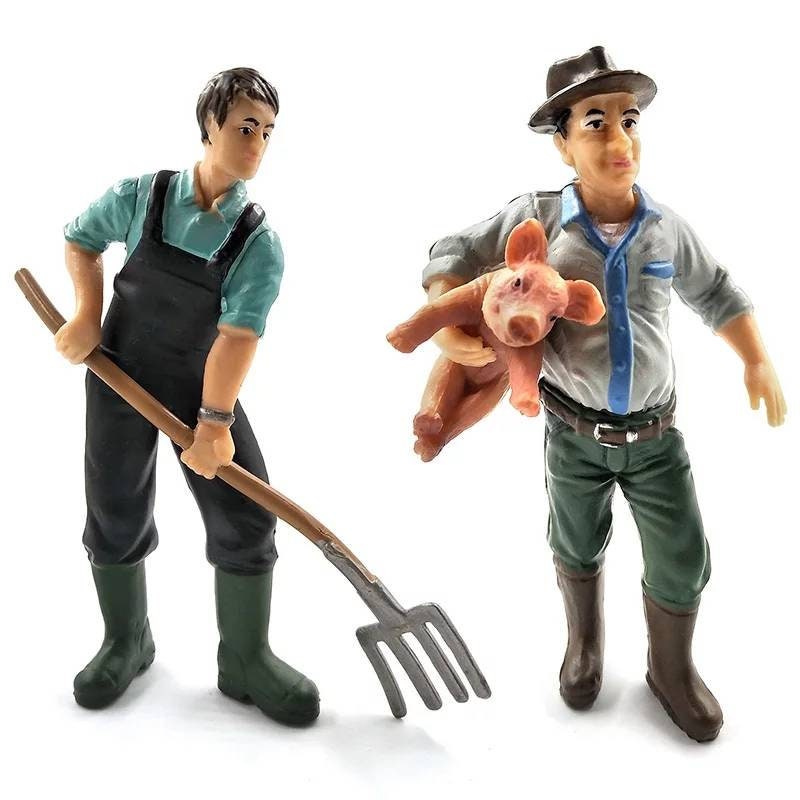 People Miniature Farmers Little 710cm 1pc Mini Model Figurine Etsy