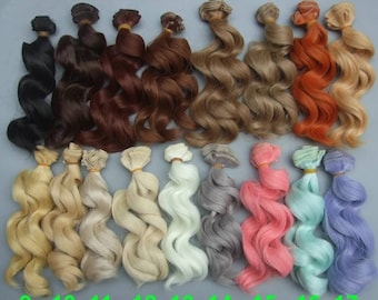 Puppen Haar gewellt machen 1: 3/4/6 Modell für Größe gewellte Frisuren rerooting Acryl-Locken gewellte Perücken gemacht gewellte BJD PUPPE Kleine