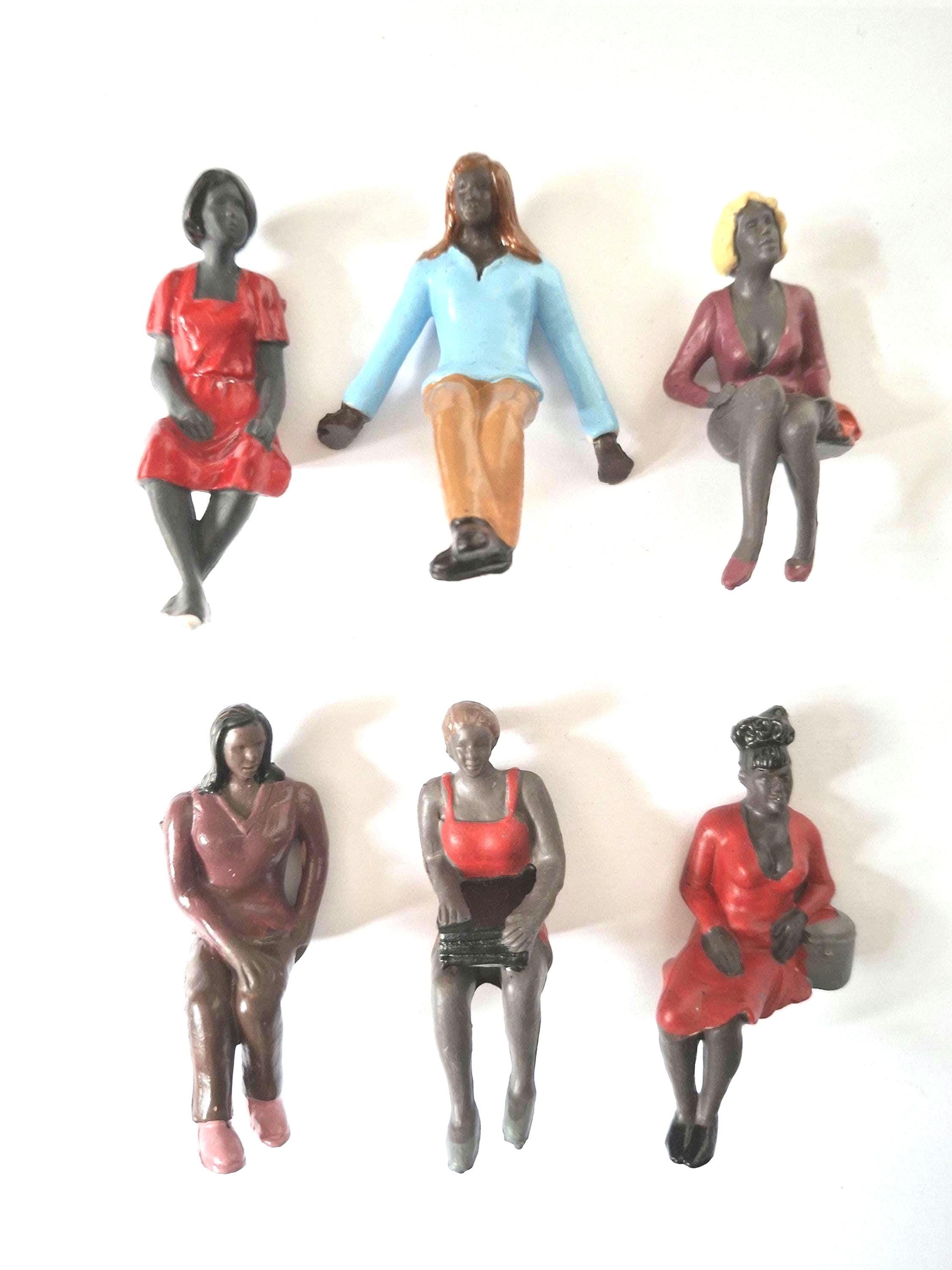 Figurines Miniatures Personnages échelle 1:64 - Résine, Environ 2.6-2.8 Cm, Pour Dioramas, Maisons De Poupée