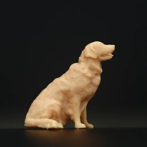 Unpainted Miniature Dog Figure, 1:43/64/87 Scale Model image 3