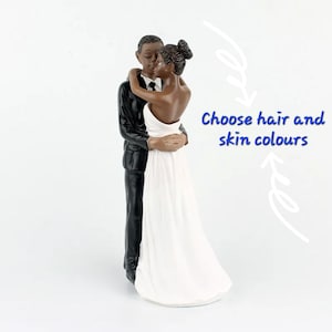 Personalised Bride and Groom Cake Topper miniature figures wedding decoration figurine crafts marriage little Mini romantic scene