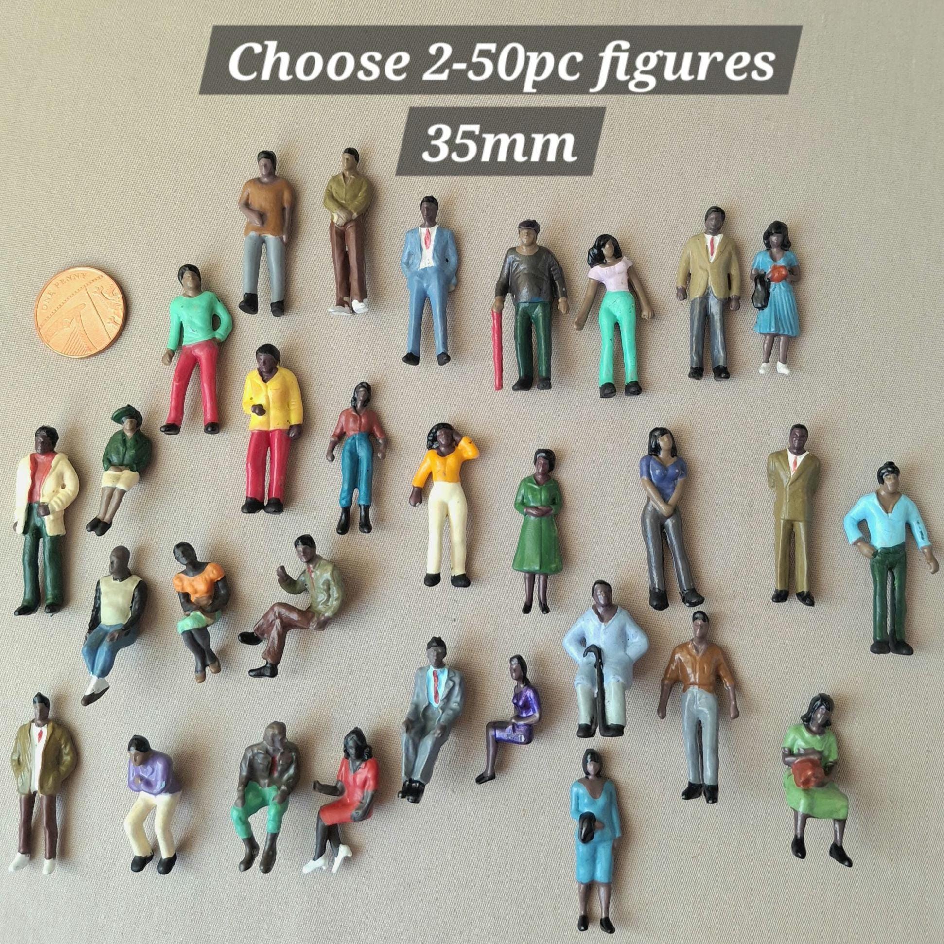 1:48スケールのミニチュア人形 | 多文化Oスケールフィギュア