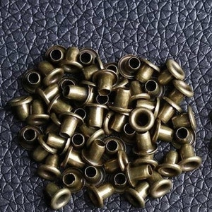 Mini trous d'oeillets en métal de 1,5 à 2,5 mm pour poupées, chaussures, sac à vêtements pour faire des clous miniatures, petits, petits, fixation par fil de laçage image 6