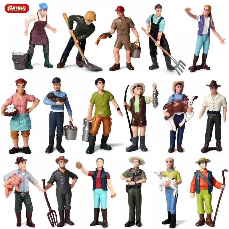 People Miniature Farmers Little 7-10cm 1pc Mini Model Figurine Micro  Landscape Agricultural Scenery Accessories Tiny Scene Farming Small -   Canada