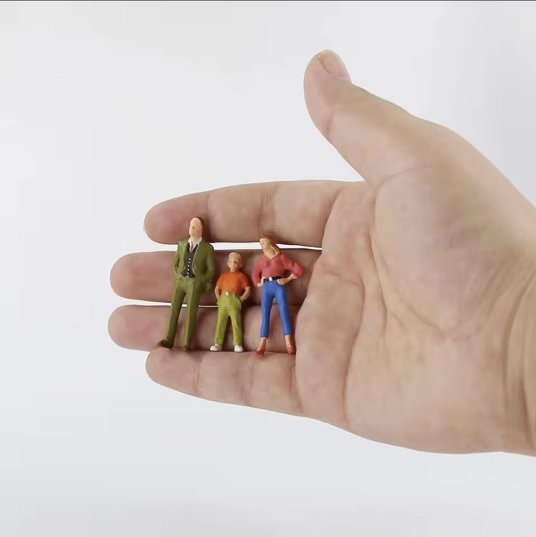 200pcs Figurines De Personnes Assorties En Plastique Train PAYSAGE