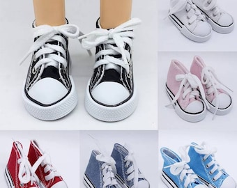 Dolls SHOES Sneakers 7.5cm Trainers made for 1:3 scale 16 inch DOLLS Sport Clothes Workout pumps Footwear accessories Miniature Small