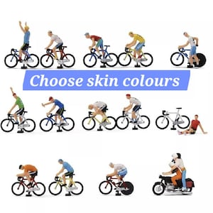 Cycling cyclist BICYCLE 1:87 miniature racing road sport People Bike Scale Model mini little figure people small street park outdoors scene