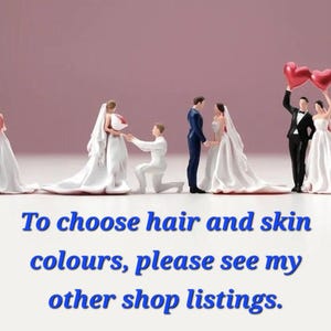 MINI Bride and Groom 1:87/64/43/24 scale model MINIATURE figures wedding decoration crafts marriage proposal little small romantic scene
