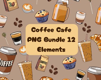 Cute Iced Coffee clipart Png cafe clipart bundle iced coffee images cute coffee illustrations Hand Drawn Bakery Png clipart
