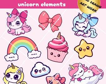 Unicorn Cute Layered Svg Bundle Cute Unicorn Vector Bundle Unicorn Png Bundle Kawaii Rainbow Unicorn Svg Cute Kawaii Unicorn Clipart